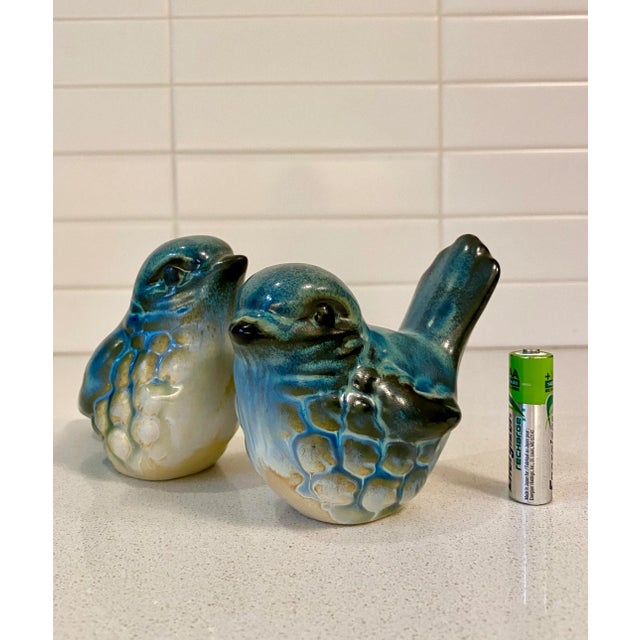 Vintage Late 20th Century Howard Pierce Porcelain Blue Birds - A Pair For Sale - Image 12 of 13