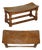 Important 1930s Antique Burr Oak Robert Mouseman Thompson Curved Stool Bench For Sale