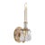 Thomas O'Brien for Visual Comfort Signature Elizabeth Single Sconce in Gilded Iron with Quartz For Sale