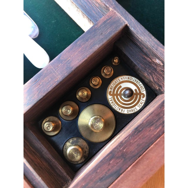 1940s Apothecary Scale in Glass Enclosure For Sale In New York - Image 6 of 13