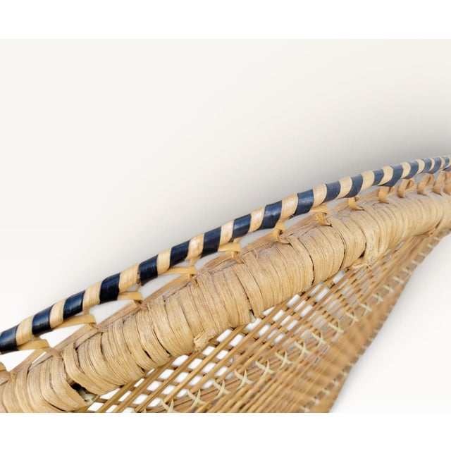 Wood Large Handwoven Rattan Peacock Emmanuelle Throne Chair, Philippines, 1950s For Sale - Image 7 of 18