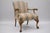 Mid 20th Century Vintage Georgian Style Carved Mahogany Figural Faces Paw Foot Lounge Arm Chair For Sale - Image 11 of 11