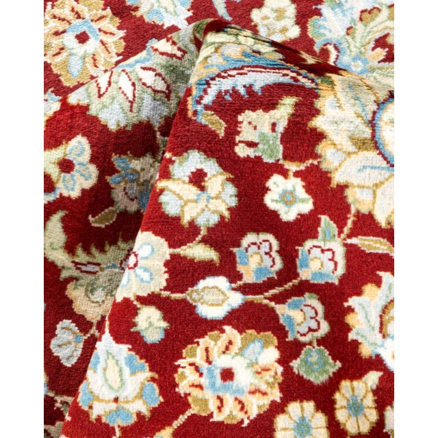 Textile Mogul, One-of-a-Kind Hand-Knotted Area Rug - Red, 4' 3" x 6' 3" For Sale - Image 7 of 8