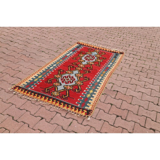 Size: 3.3 x 6 ft ( 102 x 185 cm) 40 x 73 inches Color: Red, White, Black, Gray, Yellow, Material: 100% Hand Spun Organic...