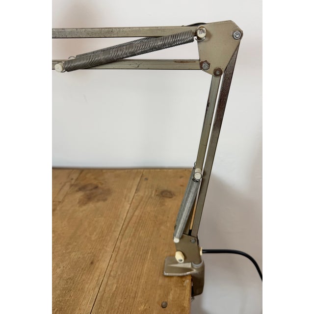 Vintage Brown Adjustable Architect Table Lamp, 1960s For Sale - Image 10 of 18