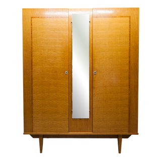 Scandinavian 2-Door Wardrobe with Hanging Space, 1970s For Sale