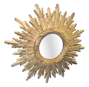 Gilt Sun Wall Mirror, 1970s