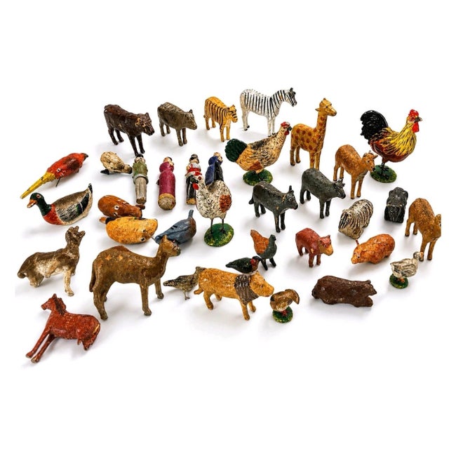 Large Vintage Folk Art Noah's Ark Shelf With Animals for a Child's Room by Paul C Brown For Sale - Image 13 of 15