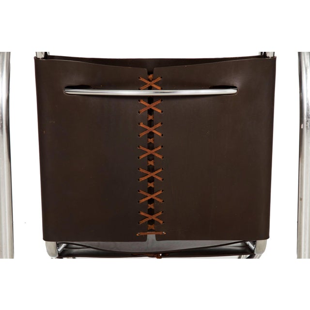 Pair of Vintage 1970s Mies Van Der Rohe Mr20 Leather and Chrome Armchairs For Sale - Image 18 of 18