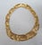 Vintage Signed Napier Goldtone Openwork Wavy Link Collar Necklace For Sale - Image 11 of 16