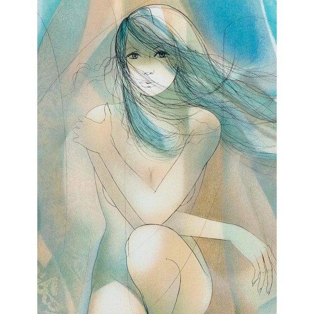 Modern Jean-Baptiste Valadie, Nu au globe cassé, Nude, Lithograph For Sale - Image 3 of 7