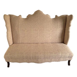 Haute House Isabella French Wing Banquette Dining Bench Sofa Settee For Sale