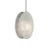 Contemporary Hush by Oggetti Galvanized Iron Pendant Light, White, Large For Sale - Image 3 of 5