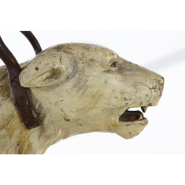 Belgian Carousel Polar Bear Sculpture by Bernard Van Guyse, 1920s For Sale - Image 4 of 11