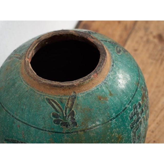 Antique Chinese Ceramic Vase For Sale - Image 5 of 9