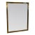 Mid Century Brass-Framed Wall Mirror, Italy 1950s For Sale