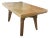 Vintage French 1940’s Wood Dining Table With Parquetry Checkered Top For Sale