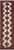 Geometric Persian Tribal Ivory/Red Wool Runner Rug- 2'6'' X 9'9'' For Sale - Image 10 of 10