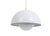Mid-Century Modern 1960's White Danish Flowerpot Pendant Light by Panton for Poulsen For Sale - Image 3 of 8