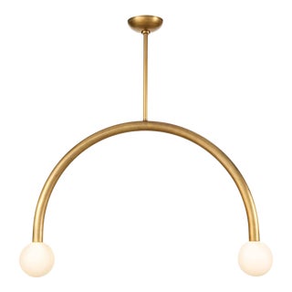Regina Andrew Happy Steel Pendant, Large, Natural Brass For Sale