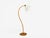 1930s 1930s Mid Century Modern, Organic Floor Lamp, Wood, Silk, Sweden For Sale - Image 5 of 12