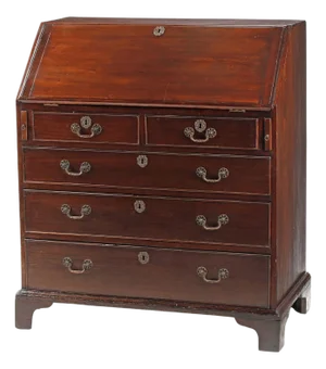 18th Century English, George III Slant Front Secretary Desk