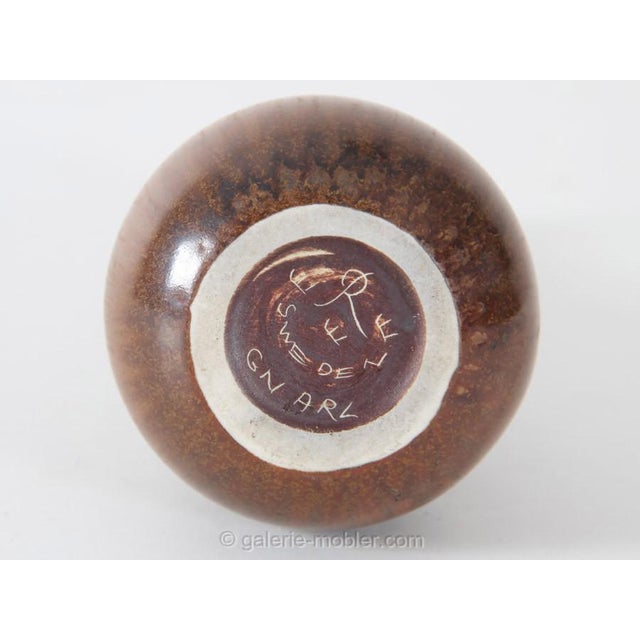 Vintage Scandinavian Ceramic Vase by Gunnar Nylund for Rörstrand For Sale - Image 5 of 7