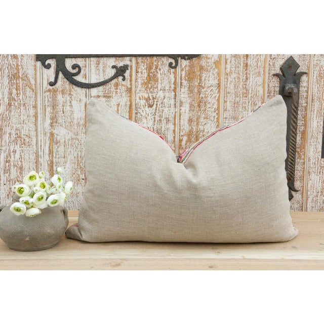 Yaasir Antique Tribal Grain Sack Pillow For Sale - Image 9 of 10