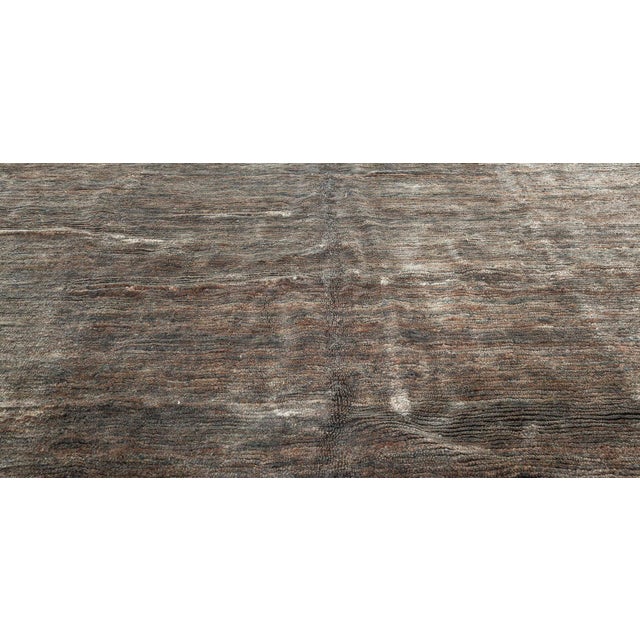 Early 21st Century Abstract Modern Custom Hand-Knotted Hemp Rug by Doris Leslie Blau For Sale - Image 5 of 10