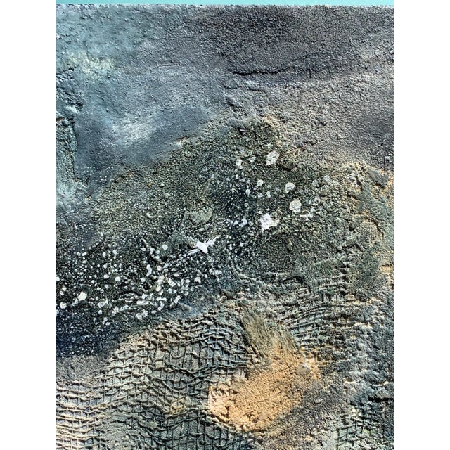 Paint Contemporary Abstract Expressionist Mixed-Media Encaustic Painting by Eiko Shima For Sale - Image 7 of 11