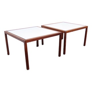 Knoll Mid Century Modern Pair of Large Side End Tables 6600 For Sale