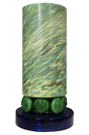 Green & Blue Murano Glass Table Lamp, 1980s