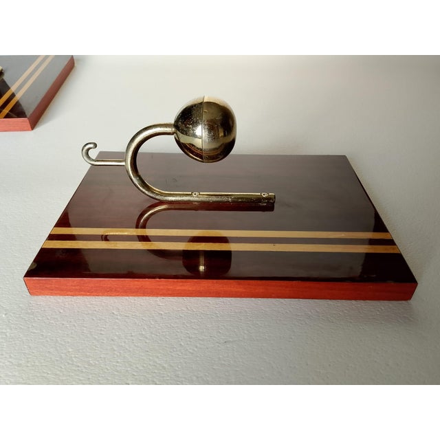 Mid-Century Modern Italian Coat Hangers, 1970s, Set of 2 For Sale - Image 4 of 16