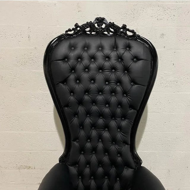 From my new line of HIGH END QUALITY reproduction chairs I bring you this beautiful one of a kind authentic Throne Chair...