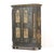 Rustic Antique Rustic Farmhouse Folk Art Painted Bridal Cabinet, 1882 For Sale - Image 3 of 18