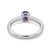 Contemporary Amethyst Oval Cut Ring 925 Silver, Purple Gemstone Ring Us 7 For Sale - Image 3 of 3