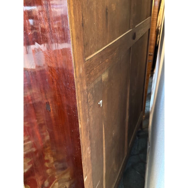 19th Century Rosewood + Mahogany Restored Library Cabinet For Sale - Image 12 of 12