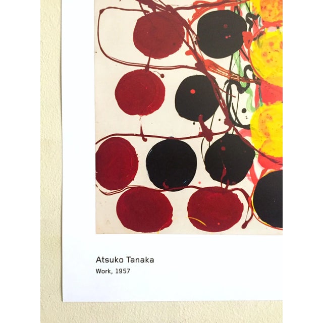 Paper Atsuko Tanaka Abstract Modernism Museum Exhibition Poster Print " Work " 1957 For Sale - Image 7 of 12