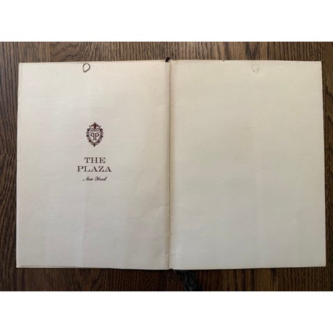 Vintage Plaza Hotel Nyc Luncheon Menu, 1952 For Sale - Image 10 of 13