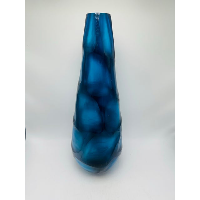 Large Art Glass Vase For Sale - Image 9 of 9