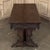 Antique Neo Gothic Carved Oak Trestle Three Drawer Writing Desk For Sale - Image 11 of 18