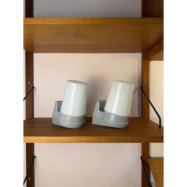 Model 6070 Wall Lamp in White by Sigvard Bernadotte for Ifö, Set of 2 For Sale - Image 11 of 11