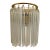 Late 20th Century Mid-Century Modern Venini Murano Glass and Brass Wall Sconce For Sale