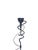1990s Post-Modern Memphis Style Torchier Floor Lamp Sculptural Design Copper Aluminum For Sale - Image 12 of 18