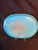 Mid-Century Modern 1940s Mid Century Modern Italian Ceramic Platter Fisherman With Stars Moonlight and Cat in Bright Blue Glaze For Sale - Image 3 of 10