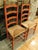 Farmhouse 1920s Pair of Red Ladderback Chairs With Rush Seats For Sale - Image 3 of 18