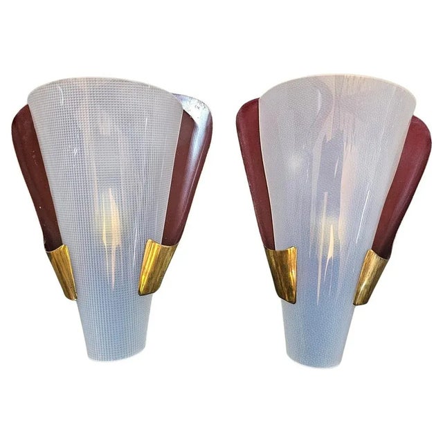 Mid-Century Modern Brass Sconces from Stilnovo, 1950s, Set of 2 For Sale - Image 12 of 12