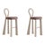 Textile Mary III Bar Chairs with Upholstered Legs by Ottiu, Set of 2 For Sale - Image 7 of 7