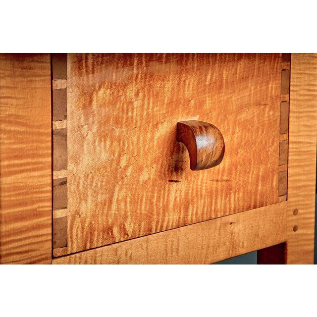 Studio Coffee Table in Curly Maple with Double Access, 1950s For Sale - Image 16 of 17