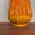 1970s Vintage Dark Orange Le Smith Ribbed Bittersweet Mid Century Modern Swung Vase For Sale - Image 5 of 8